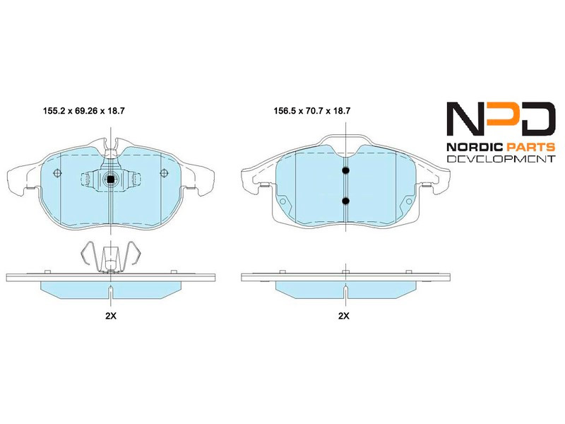 Brake Pad Set — BP10-1051