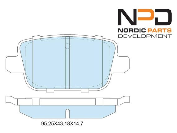 BP10-1061_001.JPG Brake Pad Set, rear BP10-1061 OE 1438867