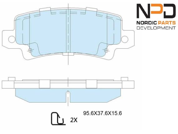BP10-1069_001.JPG Brake Pad Set, rear BP10-1069 OE 04466-02020