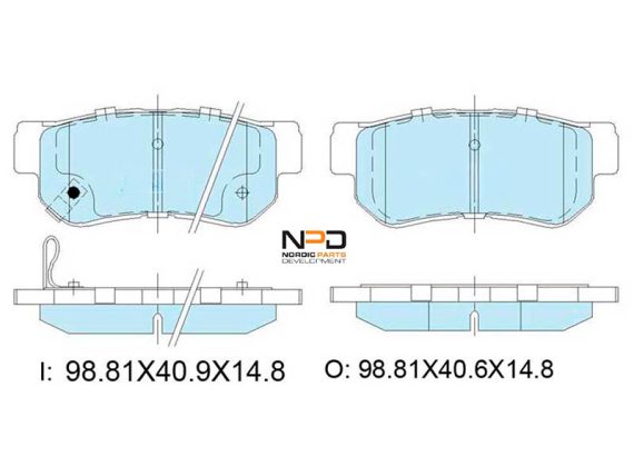 BP10-1072_001.JPG Brake Pad Set BP10-1072 OE 48413-21B10