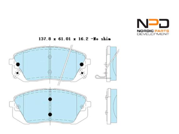 BP10-1074_001.JPG Brake Pad Set BP10-1074 OE 58101-3ZA10