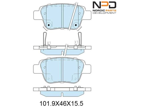 BP10-1082_001.JPG Brake Pad Set, rear BP10-1082 OE 04466-05010