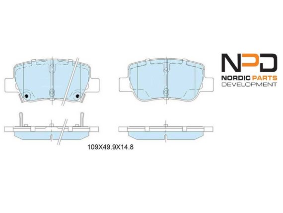 BP10-1085_001.JPG Brake Pad Set, rear BP10-1085 OE 04466-05040
