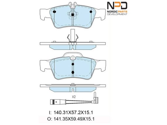 BP10-1086_001.JPG Brake Pad Set, rear BP10-1086 OE 0004208904