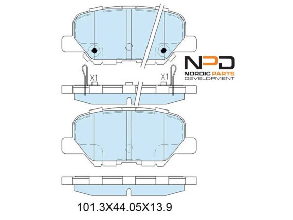 BP10-1100_001.JPG Brake Pad Set BP10-1100 OE 1609899680