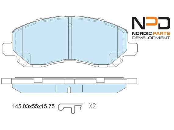 BP10-1101_001.JPG Brake Pad Set, front BP10-1101 OE 05191217AA