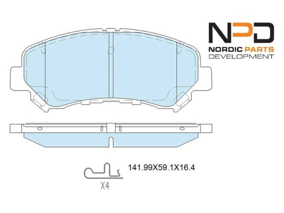 BP10-1103_001.JPG Brake Pad Set, front BP10-1103 OE 41060JD00A