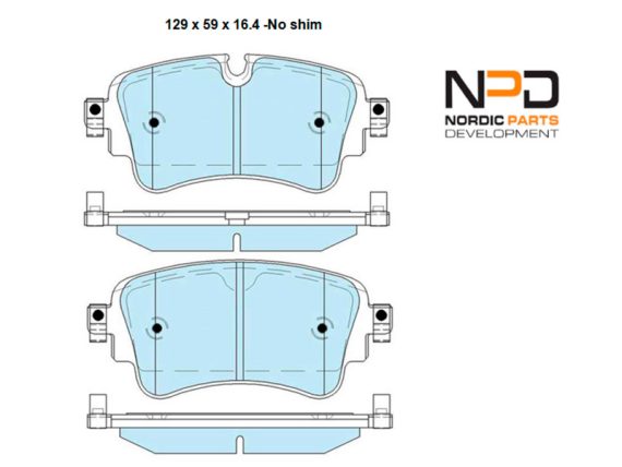 BP10-1118_001.JPG Brake Pad Set BP10-1118 OE 4M0698451BD