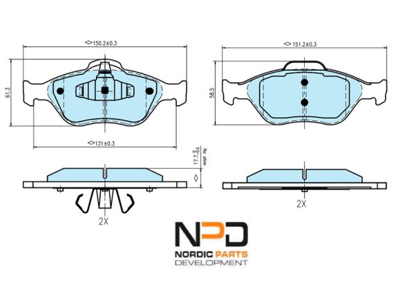 BP10-1129_001.JPG Brake Pad Set BP10-1129 OE 1101462