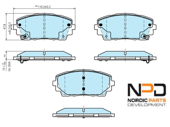 BP10-1177_001.JPG Brake Pad Set BP10-1177 OE 58101-1YA30