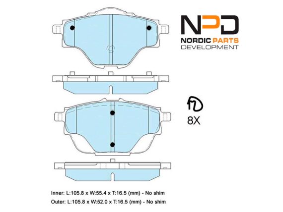 BP10-1191_001.JPG Brake Pad Set BP10-1191 OE 1609000980