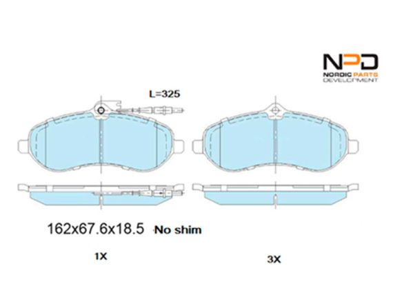 BP10-1196_001.JPG Brake Pad Set BP10-1196 OE 1611839880