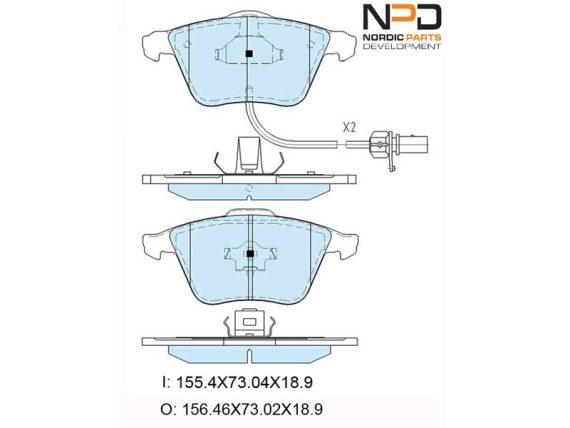 BP10-1204_001.JPG Brake Pad Set, front BP10-1204 OE 4E0698151F
