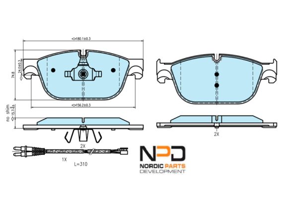 BP10-1235_001.JPG Brake Pad Set BP10-1235 OE 1610104080