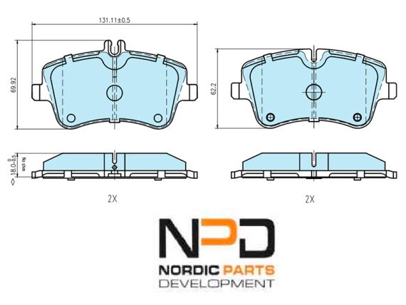 BP10-1238_001.JPG Brake Pad Set BP10-1238 OE 0034202520