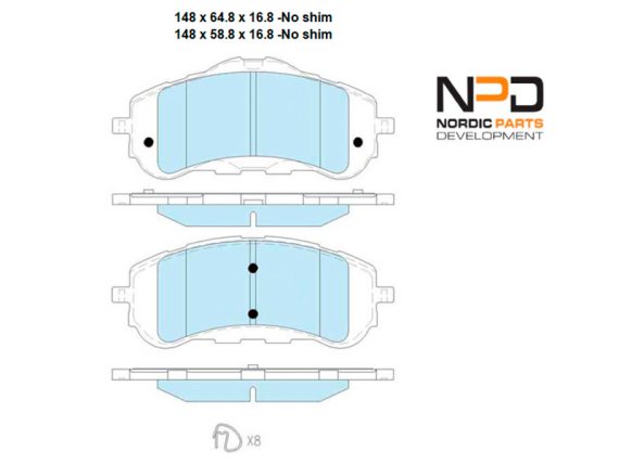 BP10-1252_001.JPG Brake Pad Set BP10-1252 OE 1610428780
