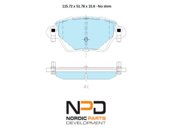 BP10-1257_001.JPG Brake Pad Set BP10-1257 OE 1121892