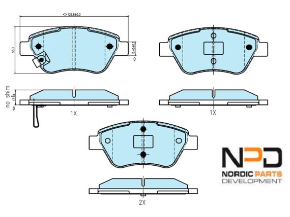 BP10-1292_001.JPG Brake Pad Set BP10-1292 OE 1605153
