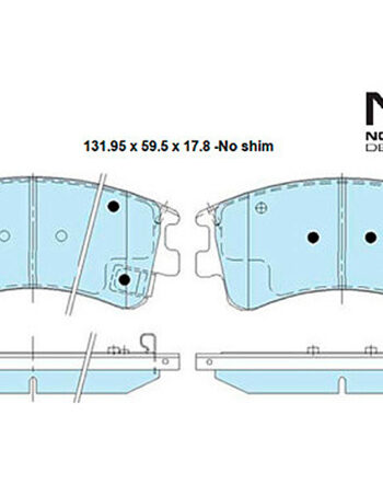 Bremžu kluči priekšējie Delphi Mazda LP1799 - BP10-1358