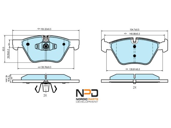 BP10-1361_001.JPG Brake Pad Set BP10-1361 OE 34112288856