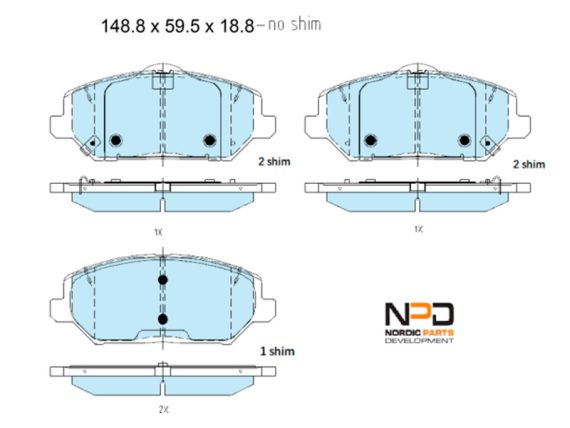 BP10-1542_001.JPG Brake Pad Set, front BP10-1542 OE 58101-G4A00