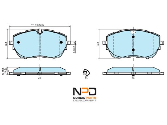 BP10-1652_001.JPG Brake Pad Set BP10-1652 OE 1612373080