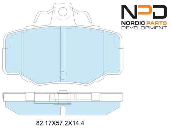 BP10-1975.JPG Brake Pad Set, rear BP10-1975 OE 44060-3F025