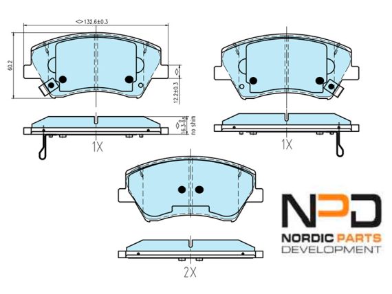 BP10-1997_001.JPG Brake Pad Set BP10-1997 OE 58101-G2A10