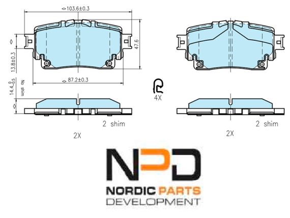 BP10-1998_001.JPG Brake Pad Set BP10-1998 OE 0446602420