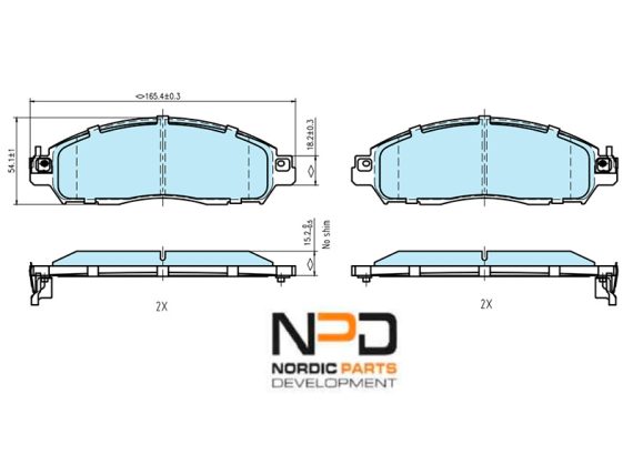 BP10-2000_001.JPG Brake Pad Set BP10-2000 OE D10604JA0A