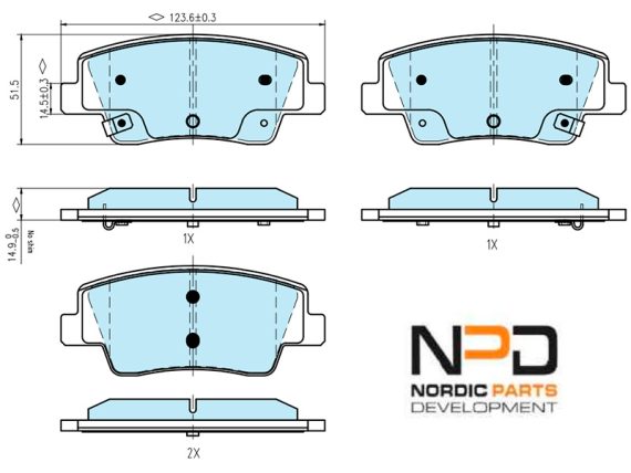 BP10-2002_001.JPG Brake Pad Set BP10-2002 OE 58302CGA50