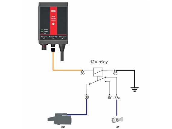 DA706500_002.JPG DEFA RescueCharger 1×12A akumulatoru lādētājs, DA706500 DA706500 OE