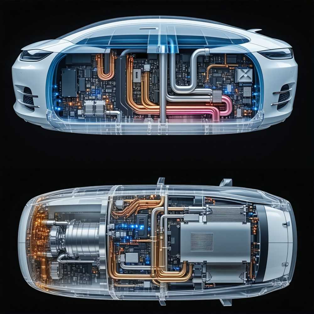 Elektroauto termiskās vadības sistēmas - akumulatoru un elektronikas dzesēšanas un sildīšanas risinājumi