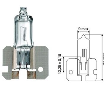 AUTO SPULDZE L12V H2 100W