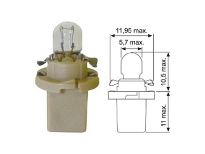 Plastic socket bulb JAHN-1673 OE 