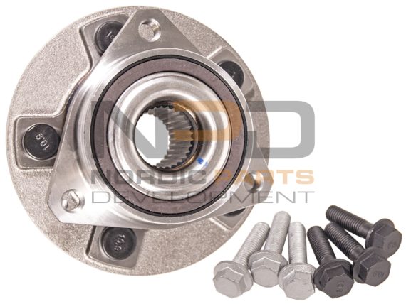 KH2730_001.JPG Riteņu gultņu komplekts NPD, aizmugurējais, Opel (ar integrētu ABS sensoru) KH2730 OE 13502785