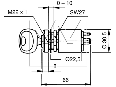 Ignition switch assembly MON-83878003 OE 