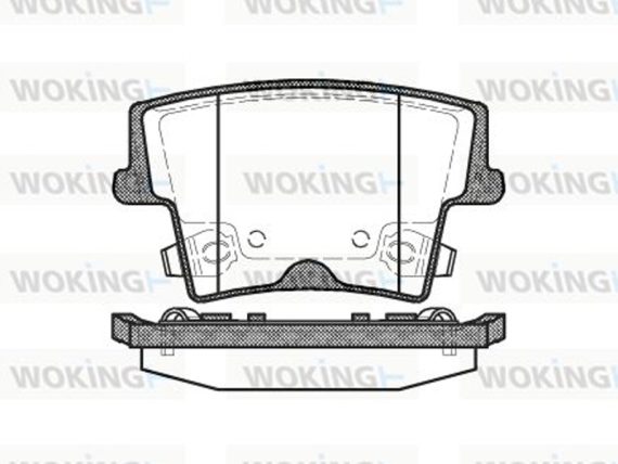 Brake Pad Set, rear P1027308 OE 