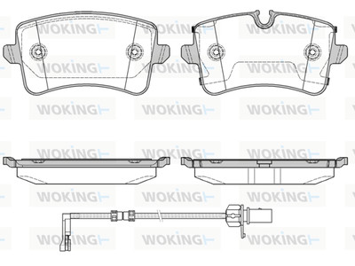 Brake Pad Set, rear P1243320 OE 