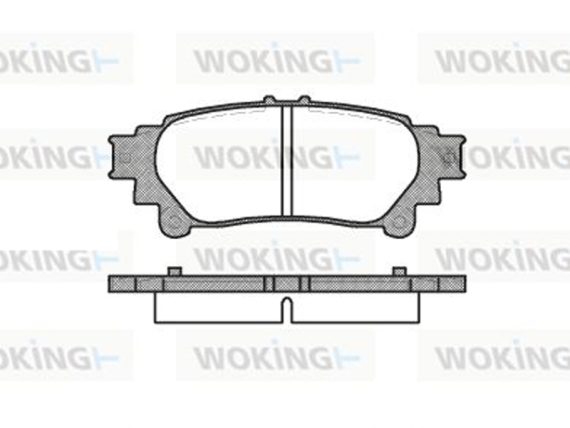 Brake Pad Set, rear P1295300 OE 