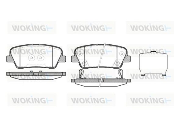 Brake Pad Set, rear P1374302 OE 