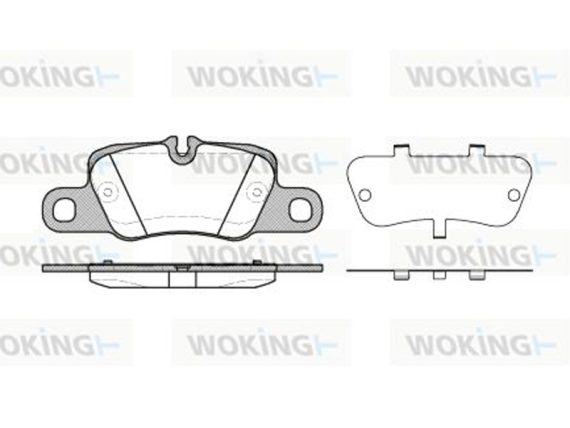 Brake Pad Set, rear P1501300 OE 