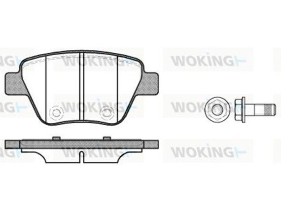 P1520300_001.JPG Brake Pad Set, rear P1520300 OE