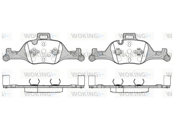 Brake Pad Set, front P1640300 OE 