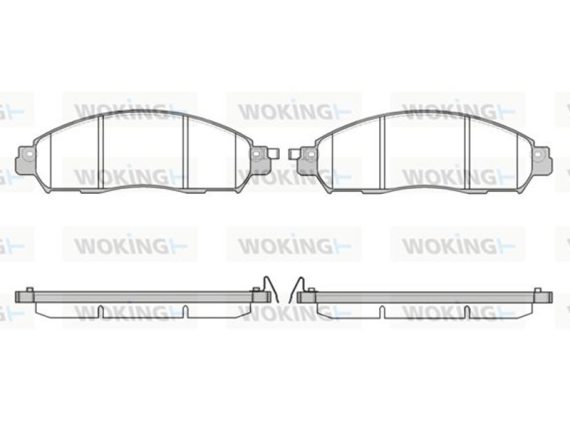 Brake Pad Set, front P1712304 OE 