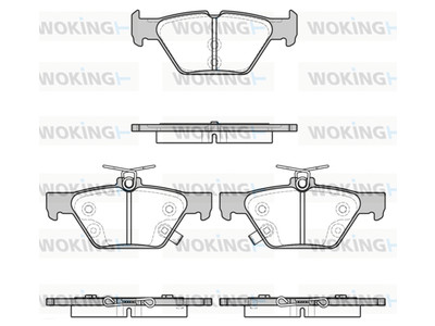 Brake Pad Set, rear P1738302 OE 