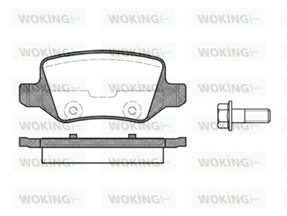 Brake Pad Set, rear P918300 OE 