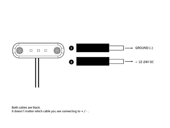 S-800343_005.JPG Gabarīta gaisma LED slim 9-36V 12 LED IP68, STRANDS S-800343 OE
