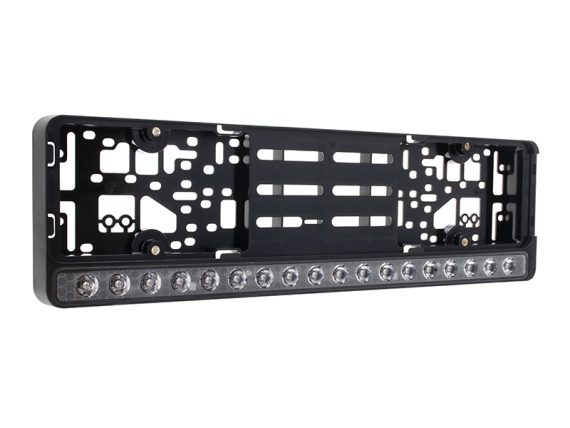 LED numurzīmes rāmis ar iestrādātu LED bāru,kas spīd līdz 800m,premium kvalitāte S-809135 OE 