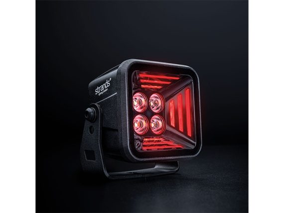 S-809255_001.JPG Strands Dark Knight Fortex darba lukturis, sarkans, 9-36V, kods S-809255 S-809255 OE